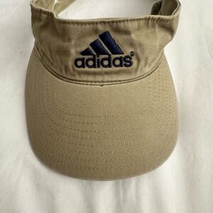 Adidas Khaki Visor with Blue Logo